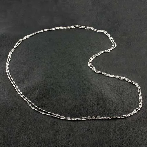 Personalized infinity necklaces for eternal love-Diamond & Platinum Chain Necklace