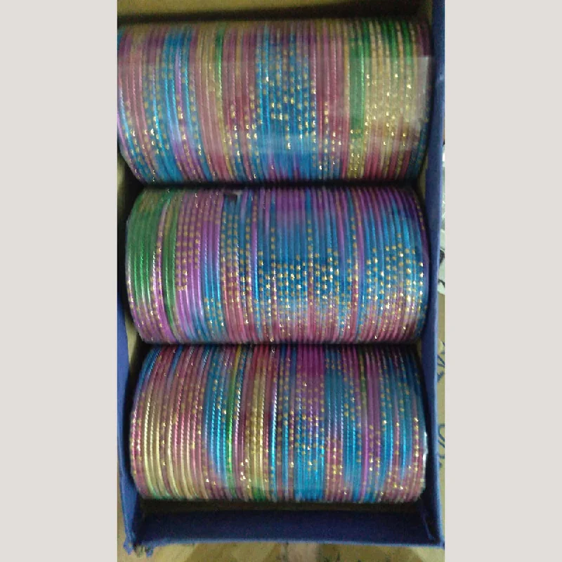 Ethnic-inspired bangles for traditional celebrations-Akruti Collection Bangle Set (1 Set Only)