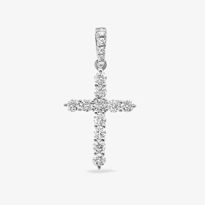 Customized letter necklaces for a personal touch-Small Diamond Cross Pendant