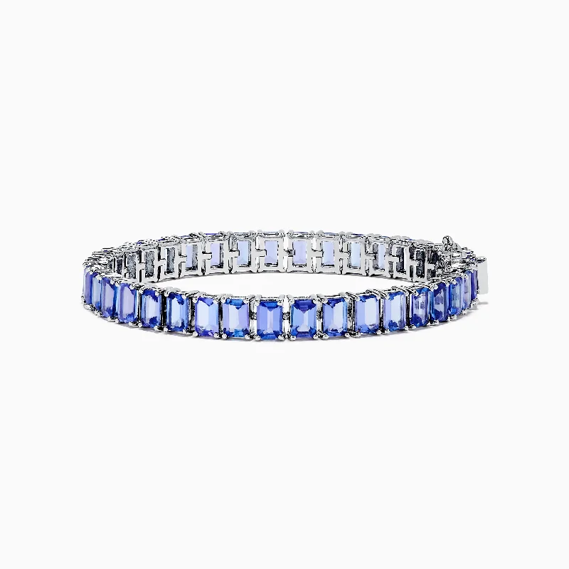 Silver bracelets for timeless style-Nahla Siri Sterling Silver Tanzanite Bracelet