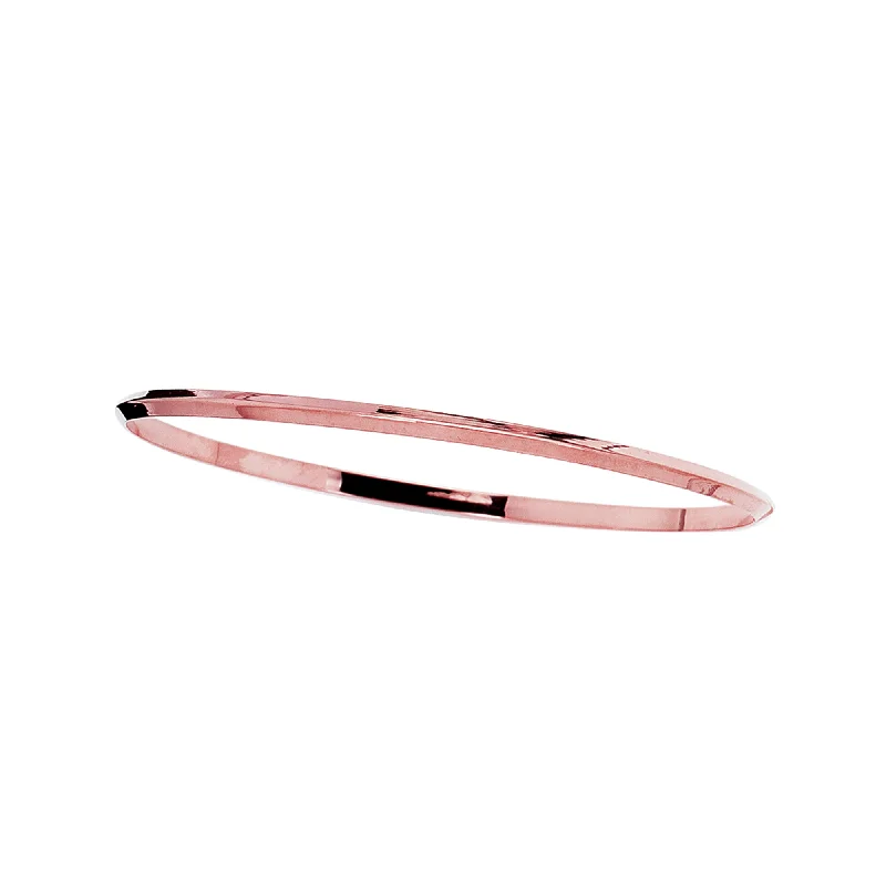 Boho chic bracelets for carefree style-14K Gold Knife Edge Bangle