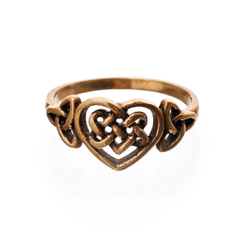 Men’s signet rings for bold, classic style-Hiarta Ring, Bronze