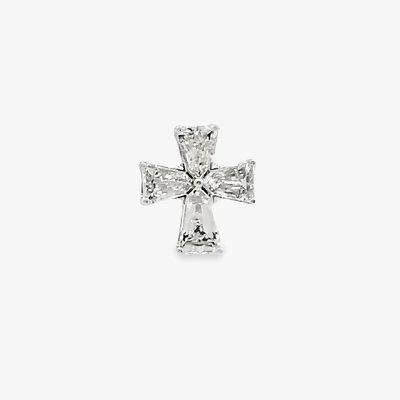 Vintage coin necklaces for retro flair-Bagillion Diamond Cross Pendant