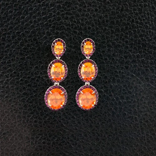 Crystal earrings for a sparkling effect-Spessartite Garnet Earrings