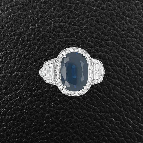 Sapphire rings for luxurious elegance-Sapphire & Diamond Ring