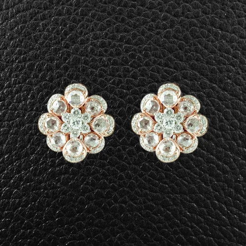 Opal earrings for a touch of iridescent beauty-Diamond Cluster Earrings