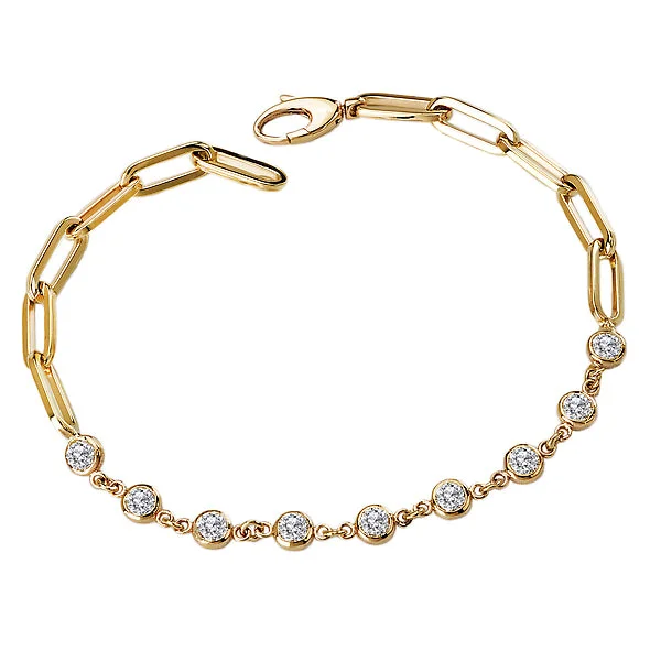 Eco-friendly bracelets for sustainable fashion-Ladies Fashion Diamond Bracelet