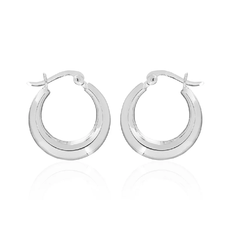 Classic diamond earrings for luxury fashion-Hring Earrings, Silver