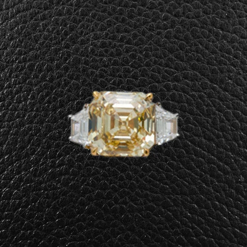 Personalized initial rings for unique style-Fancy Intense Yellow Diamond Ring