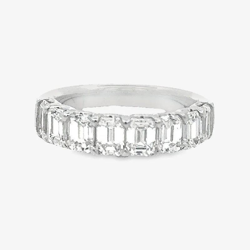 Elegant vintage rings for timeless style-1/2 Way 2.60CT Emerald Cut Diamond Ring