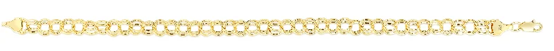 Custom engraved cuff bracelets for special occasions-14K Yellow Gold Charm Bracelet