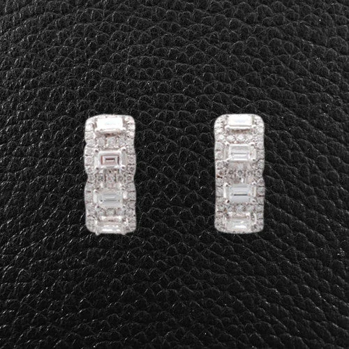 Sterling silver earrings for timeless fashion-Diamond Earrings