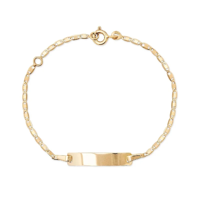 Silver bracelets for timeless style-Baby ID Bracelet Flat Gucci