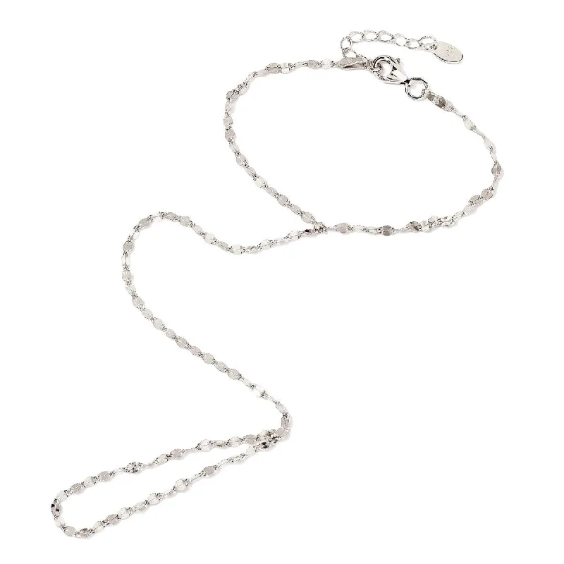 Tennis bracelets for glamorous charm-Faceted Hand Chain