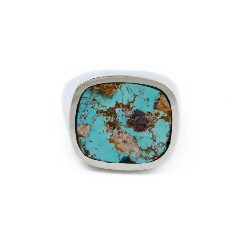 Stackable rings for trendy, layered looks-Royston Inlay Signet Ring