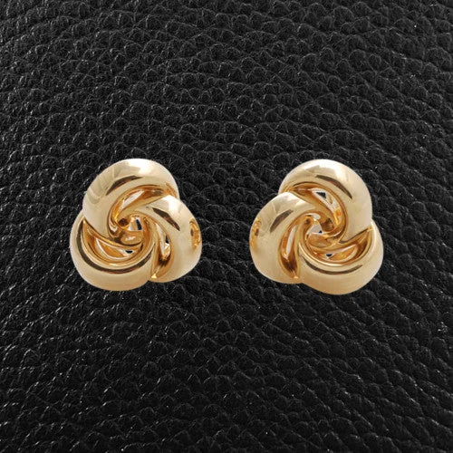 Vintage-inspired earrings for timeless beauty-Yellow Gold Knot Earrings