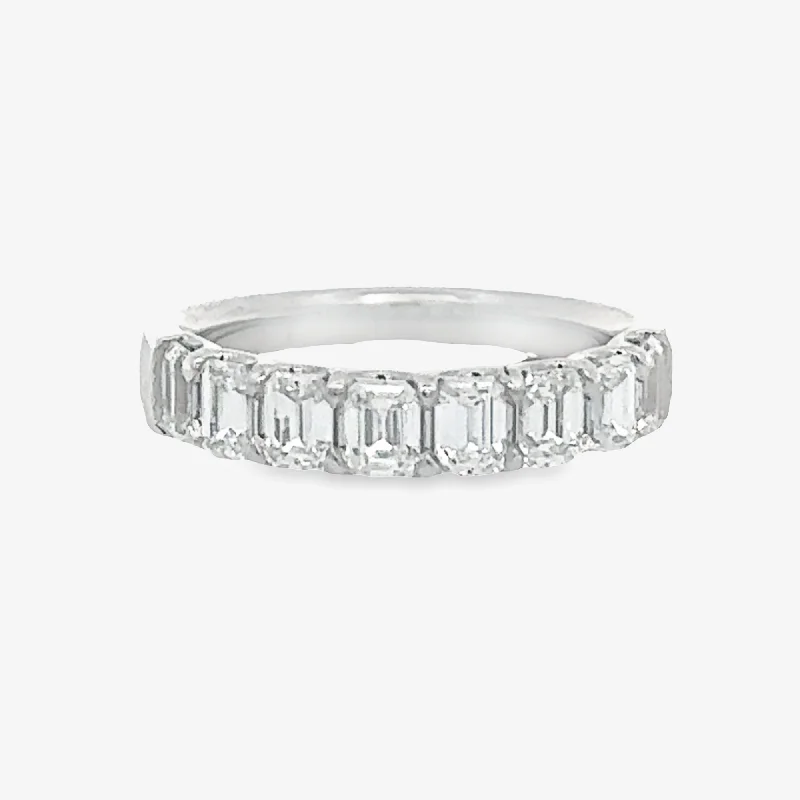 Sapphire engagement rings for luxurious proposals-Halfway 1.60CT Emerald Cut Diamond Ring