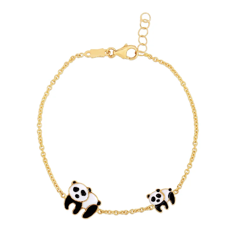 Tennis bracelets for glamorous charm-14K Gold Angel and Bead Bracelet